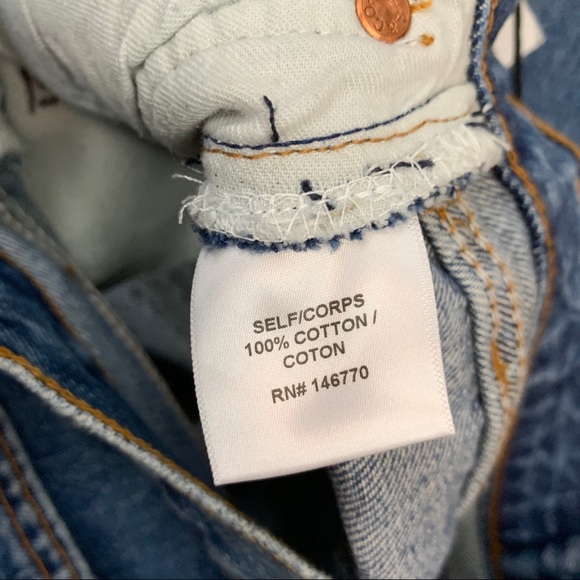 NWT Re/Done Levi’s High Rise Crop Jeans - Picture 7 of 7